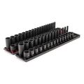 Product Image of 3/8" Drive 12-Point Impact Socket Set with Rails, 68-Piece (1/4-1", 6-24mm)