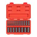 Product Image of 3/8" Drive Deep 12-Point Impact Socket Set, 19-Piece (6 - 24mm)