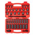 Product Image of 3/8" Drive 6-Point Impact Socket Set, 41-Piece (6-24mm)