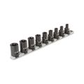 Product Image of 1/2" Drive External Star Impact Socket Set with Rail, 9-Piece (E10-E24)