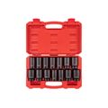 Product Image of 1/2" Drive Deep 6-Point and 12-Point Axle Nut Impact Socket Set with Case, 14-Piece (27-39mm)
