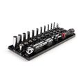 Product Image of 1/4" Drive 6-Point Socket and Ratchet Set with Rails, 29-Piece (5/32-9/16")