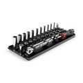 Product Image of 1/4" Drive 12-Point Socket and Ratchet Set with Rails, 29-Piece (5/32-9/16")