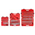 Product Image of 1/4, 3/8, 1/2" Drive 6-Point Socket and Ratchet Set (212-Piece)