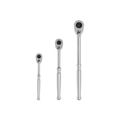 Product Image of 1/4, 3/8, 1/2" Drive Quick-Release Ratchet Set (3-Piece)