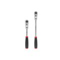 Product Image of 1/2" Drive Flex Head Quick-Release Comfort Grip Ratchet Set, 2-Piece (10-1/2, 14")