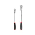 Product Image of 3/8, 1/2" Drive Flex Head Comfort Grip Long Ratchet Set, 2-Piece (12, 14")