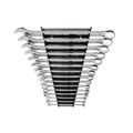 Product Image of Combination Wrench Set with Rack, 15-Piece (1/4 - 1")