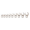 Product Image of 3/8" Drive 6-Point Flare Nut Crowfoot Wrench Set, 9-Piece (5/16-3/4")