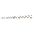 Product Image of 3/8" Drive 6-Point Flare Nut Crowfoot Wrench Set, 14-Piece (5/16 - 1-1/16")