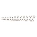 Product Image of 3/8" Drive Crowfoot Wrench Set, 30-Piece (5/16-1", 8-24mm)