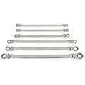 Product Image of Long Flex Head 12-Point Ratcheting Box End Wrench Set, 6-Piece (1/4-13/16")