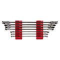 Product Image of Long Flex Head 12-Point Ratcheting Box End Wrench Set with Modular Wrench Organizer, 7-Piece (6-19mm)