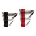 Product Image of Reversible 12-Point Ratcheting Combination Wrench Set with Modular Wrench Organizer, 25-Piece (1/4-3/4", 6-19mm)