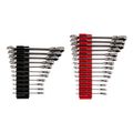 Product Image of Flex Head 12-Point Ratcheting Combination Wrench Set with Modular Wrench Organizer, 25-Piece (1/4-3/4", 6-19mm)