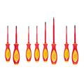 Product Image of Phillips, Slotted, Square Insulated Screwdriver Set, 8-Piece (#1 - #2, 3.5 - 6.5mm, #1 - #2)