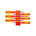 Product Image of Phillips, Slotted, Square Insulated Screwdriver Set w/ Red Modular Organizers, 6-Piece (#1 - #2, 5.5 - 6.5mm, #1 - #2)