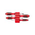 Product Image of Phillips Screwdriver Set w/ Red Modular Organizers - 4" Shanks, 4-Piece (#0  - #3)