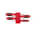 Product Image of Square Screwdriver Set w/ Red Modular Organizers - 4" Shanks, 4-Piece (#0 - #3)