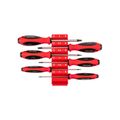 Product Image of Slotted Screwdriver Set w/ Red Modular Organizers - 4" Shanks, 6-Piece (3 - 8mm)