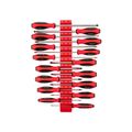 Product Image of Slotted Screwdriver Set w/ Red Modular Organizers - 4", 8" Shanks, 16-Piece (3 - 14mm)