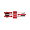 Product Image of Slotted Screwdriver Set w/ Red Modular Organizers - 8" Shanks, 3-Piece (10 - 14mm)