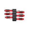 Product Image of Torx Screwdriver Set w/ Black Modular Organizers - 4" Shanks, 6-Piece (T10 - T30)