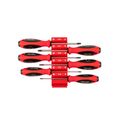 Product Image of Torx Screwdriver Set w/ Red Modular Organizers - 4" Shanks, 6-Piece (T10 - T30)