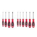 Product Image of Phillips and Slotted Screwdriver Set - 4" Shanks, 10-Piece (#0 - #3, 3 - 8mm)