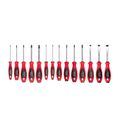 Product Image of Phillips and Slotted Screwdriver Set - 4" Shanks, 14-Piece (#0 - #4, 3 - 14mm)
