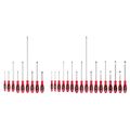 Product Image of Phillips and Slotted Screwdriver Set - 4", 8", 18" Shanks, 26-Piece (#0 - #4, 3 - 14mm)