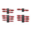 Product Image of Phillips, Slotted, Torx, Square Screwdriver Set w/ Black Modular Organizers - 4" Shanks, 18-Piece (#0 - #3, 3 - 8mm, T10 - T30, #1 - #2)