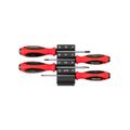 Product Image of Phillips and Slotted Screwdriver Set w/ Black Modular Organizers - 4" Shanks, 4-Piece (#1 - #2, 3/16"- 1/4")