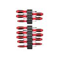 Product Image of Phillips and Slotted Screwdriver Set w/ Black Modular Organizers - 4" Shanks, 14-Piece (#0 - #4, 3 - 14mm)