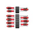 Product Image of Phillips and Slotted Screwdriver Set w/ Black Modular Organizers - 8" Shanks, 10-Piece (#1 - #3, 4 - 14mm)