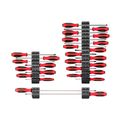 Product Image of Phillips and Slotted Screwdriver Set w/ Black Modular Organizers - 4", 8", 18" Shanks, 26-Piece (#0 - #4, 3 - 14mm)