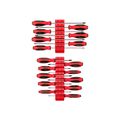 Product Image of Phillips and Slotted Screwdriver Set w/ Red Modular Organizers - 4", 8" Shanks, 17-Piece (#0 - #3, 3 - 8mm)