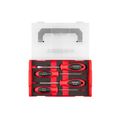 Product Image of Phillips and Slotted Screwdriver Set w/ Mini Stacking Tool Box - 4" Shanks, 4-Piece (#1 - #2, 3/16"- 1/4")