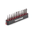 Product Image of 4mm Phillips and Slotted Bit Set w/ Rail, 12-Piece (#000 - #2, 0.8 - 4mm)