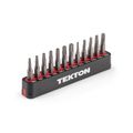 Product Image of 4mm Tamper Star and Triangle Bit Set w/ Rail, 12-Piece (TR6 - TR20, TA14 - TA27)