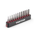 Product Image of 4mm Hex and Triple Square Bit Set w/ Rail, 12-Piece (0.028 - 5 and 32", M3 - M4)