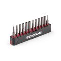 Product Image of 4mm Tamper Hex Bit Set w/ Rail, 12-Piece (5/64"- 5/32", 2 - 4mm, 0.8mm SIM Ejector)