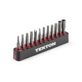 Product Image of 4mm Security Bit Set w/ Rail, 12-Piece (Square #00 - #2, Spanner 2.0 - 2.6mm, Clutch 3/32"- 1/8", Tri-Wing TW0 - TW1, Line Head LH-2 - LH-3)