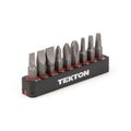 Product Image of 1/4" Phillips, Slotted, Square Bit Set with Rail, 9-Piece (#1-#3, 3/16-5/16", S1-S3)