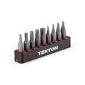 Product Image of 1/4" Clutch and Spanner Security Bit Set with Rail, 9-Piece (1/8-1/4", #4-#10)