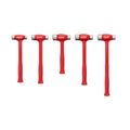 Product Image of Flat Steel Face Dead Blow Hammer Set, 5-Piece (26, 36, 43, 47, 50 oz.)