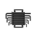 Product Image of Flat End Hex L-Key Set with Rack, 6-Piece (7/16-3/4")