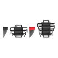 Product Image of Flat End Hex L-Key Set with Holders and Racks, 43-Piece (0.050-3/4", 1.3-19 mm)