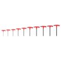 Product Image of Ball End Hex T-Handle Key Set, 10-Piece (2-10mm)
