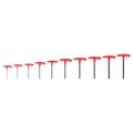 Product Image of Flat End Hex T-Handle Key Set, 10-Piece (2-10 mm)